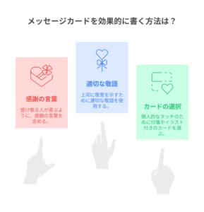 高感度アップのためのメッセージカードの書き方