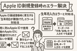 Apple ID新規登録時のエラー解決