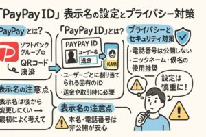 「PayPay ID」表示名の設定とプライバシー対策