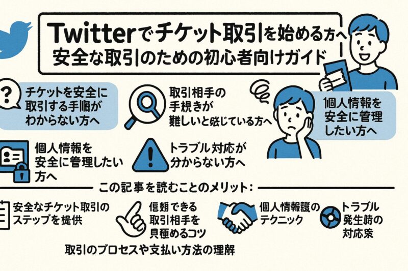 Twitterでチケット取引を始める方へ：安全な取引のための初心者向けガイド