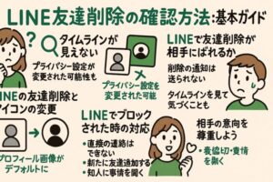LINE友達削除の確認方法:基本ガイド