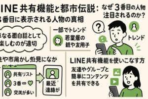 LINE共有機能と都市伝説：3番目に表示される人物の真相