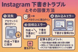 Instagramで下書きが投稿できない時の全対処法